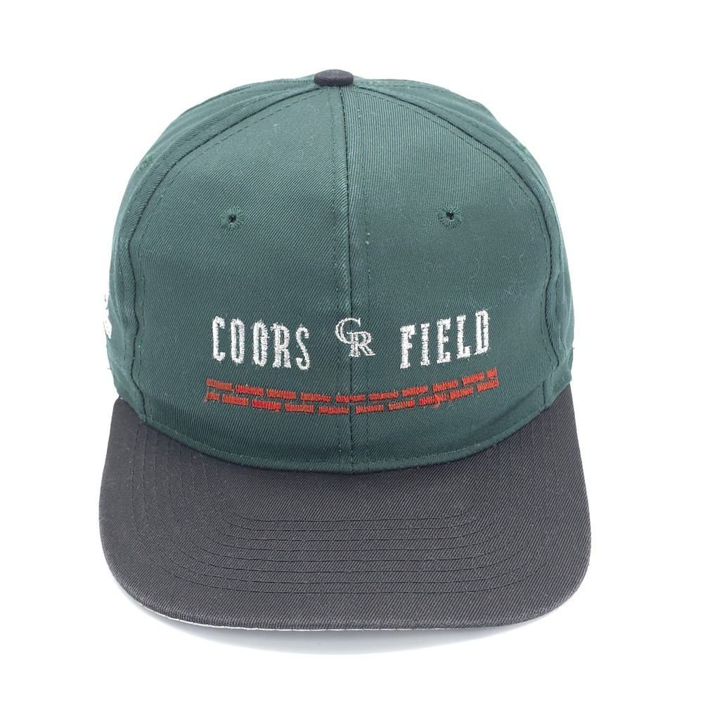 VINTAGE Colorado Rockies Hat Cap Mens SnapBack Green MLB Baseball Coors Field